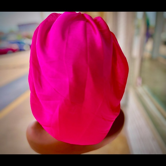 Pink Satin Bonnet - Picture 3 of 3